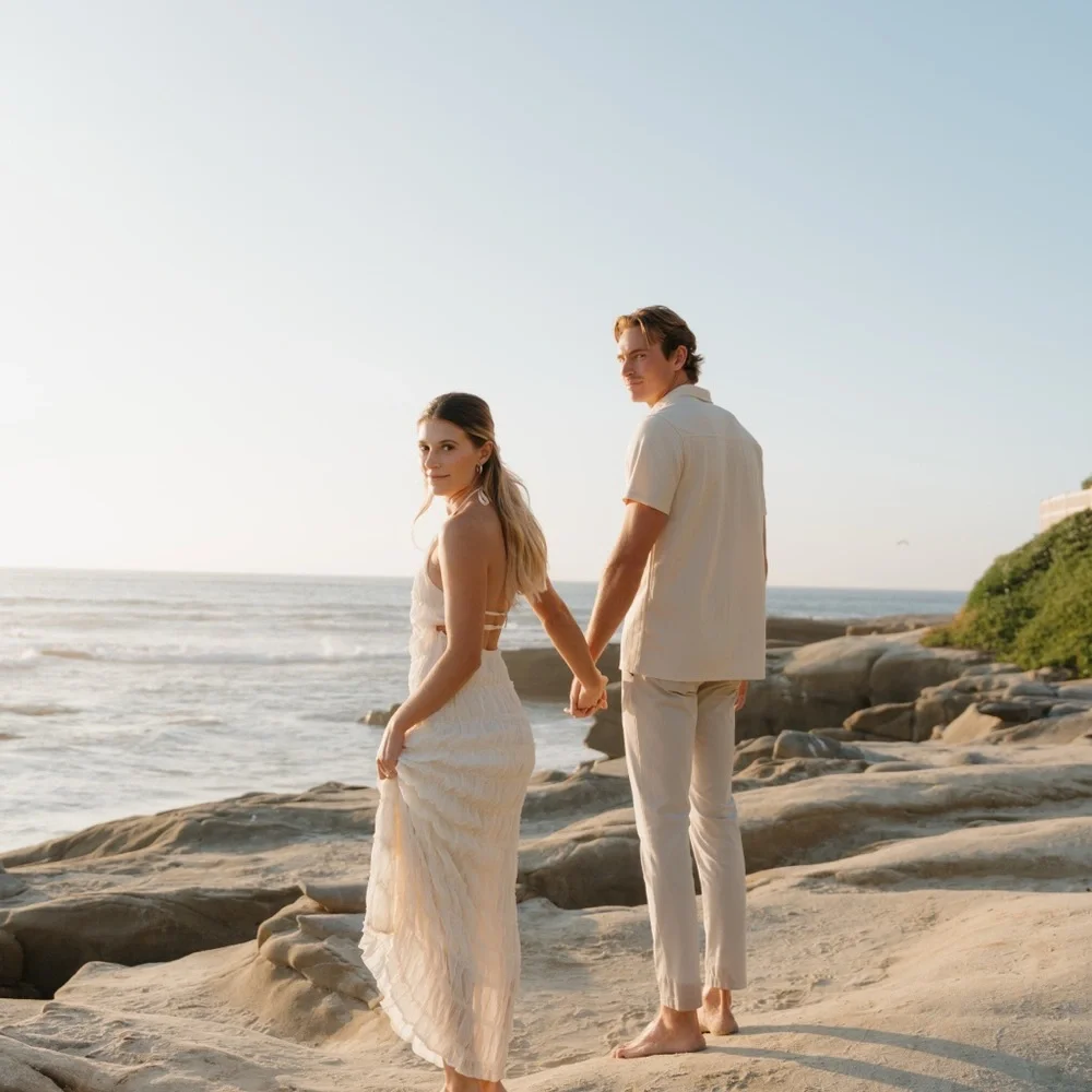 Elegant White Maxi Dress - Picture 1 of 3